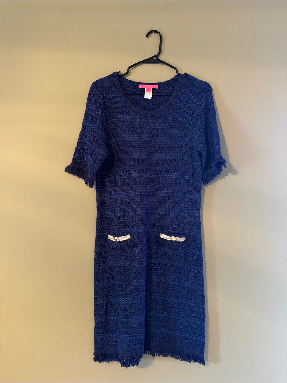Lilly Pulitzer Navy Knit Sweater Dress